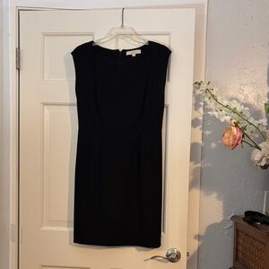 LOFT Elegant Black Midi Dress